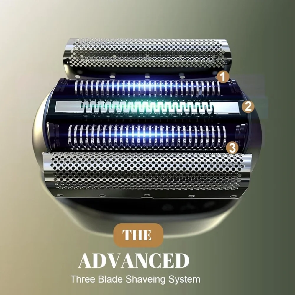 Electric Foil Shaver for Men: Cordless Electric Razor for Face & Beard - 3 Float